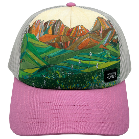 American Basin | Trucker Hat | 100% Organic Cotton Wild Rose Brim + 100% Recycled Grey Mesh