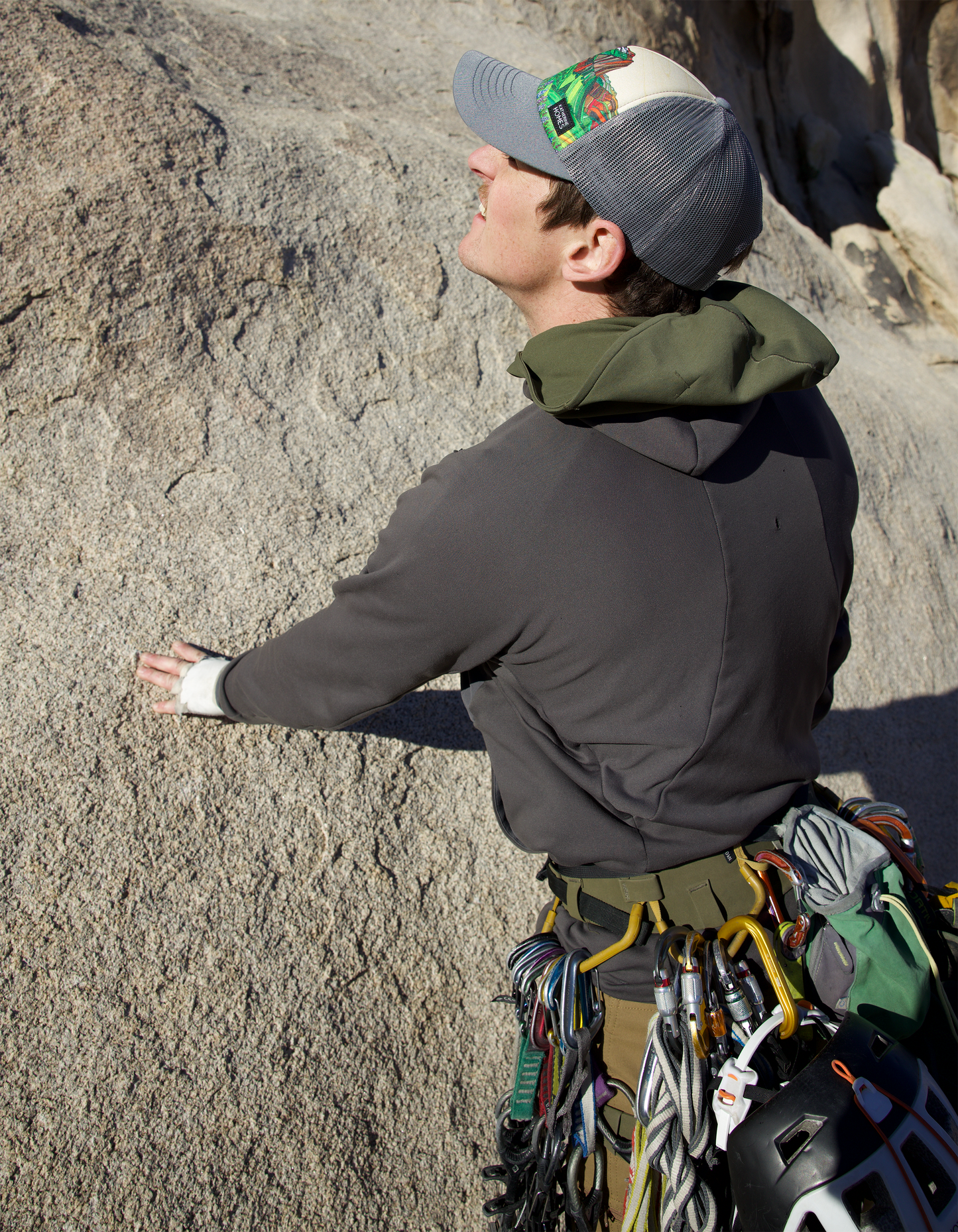 Glacier National Park | Trucker Hat | 100% Recycled Poly Grey Brim and Mesh