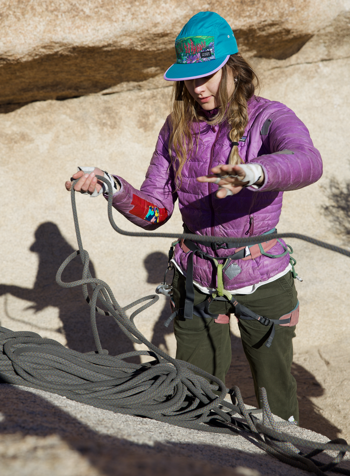 Maroon Bells | Running + Travel Hat | Teal and Lilac