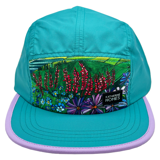 Maroon Bells | Running + Travel Hat | Teal and Lilac