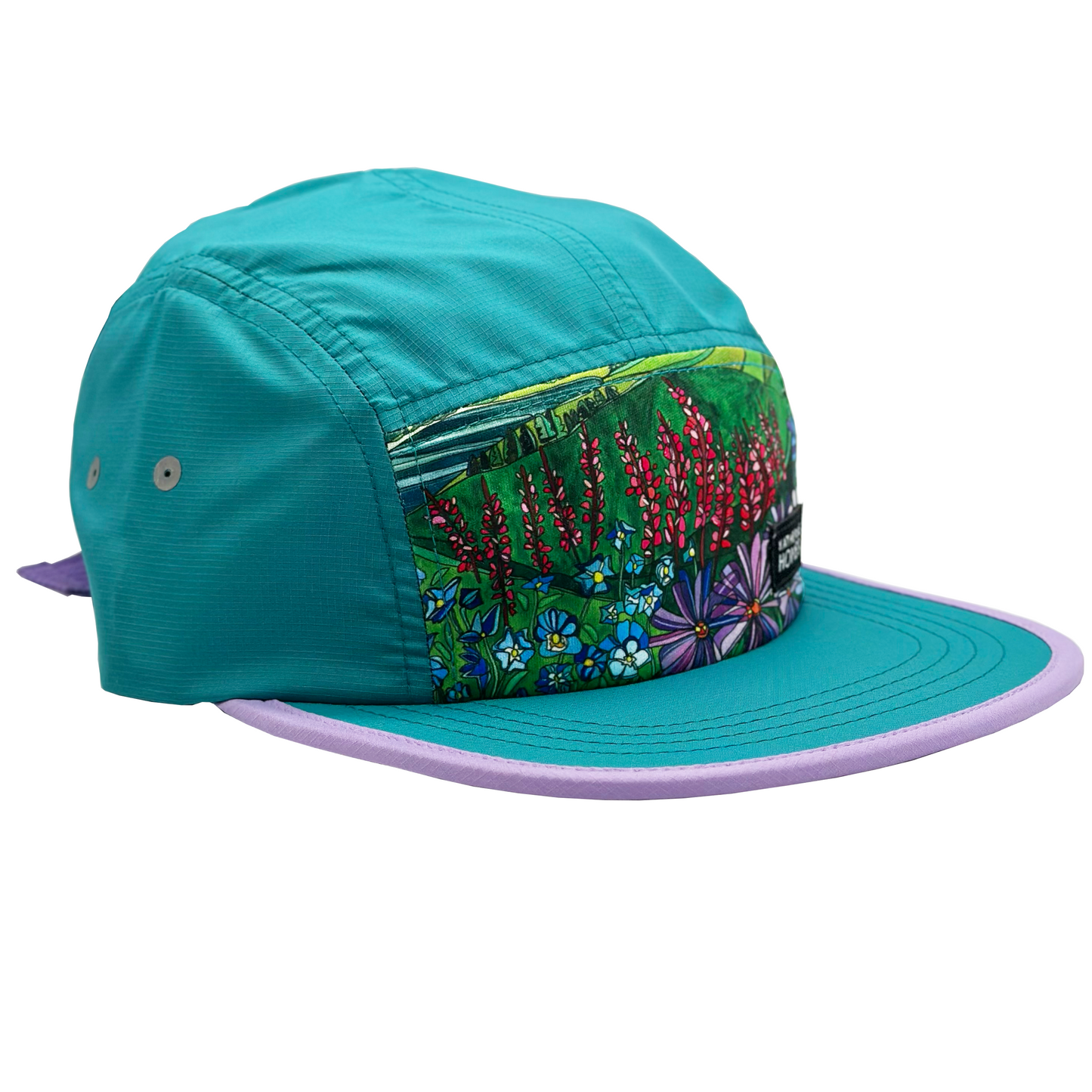 Maroon Bells | Running + Travel Hat | Teal and Lilac