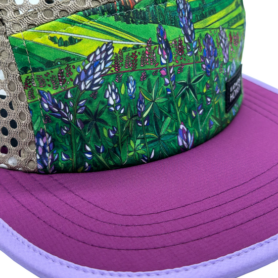 Glacier National Park Lupines | Running + Travel Hat | Grape + Lilac