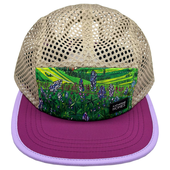 Glacier National Park Lupines | Running + Travel Hat | Grape + Lilac