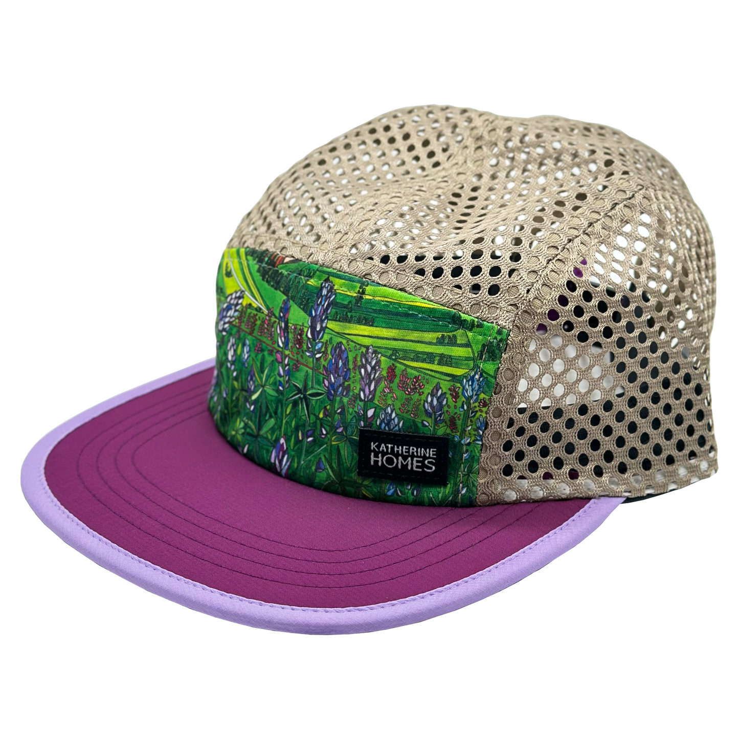 Glacier National Park Lupines | Running + Travel Hat | Grape + Lilac