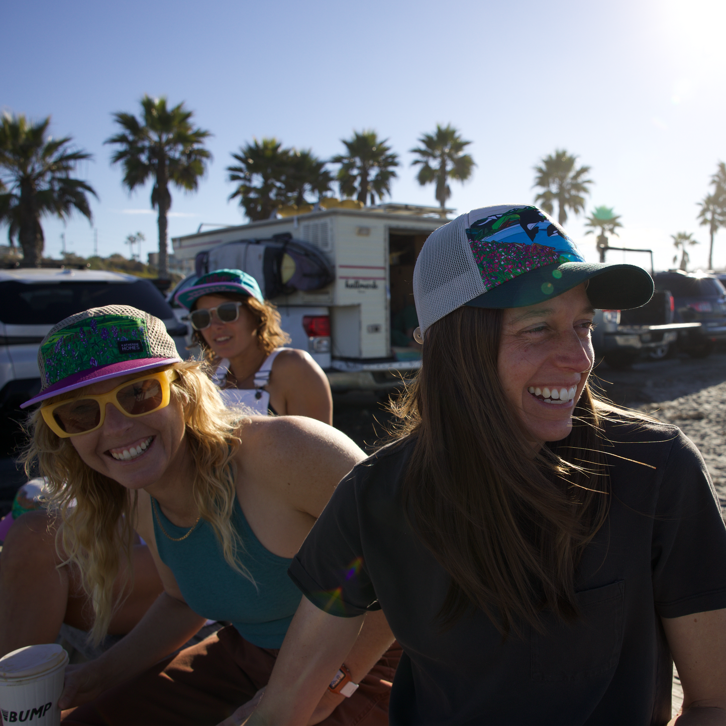 Wild Orcas | Trucker Hat | 100% Organic Cotton Spruce Brim + 100% Recycled Grey Mesh