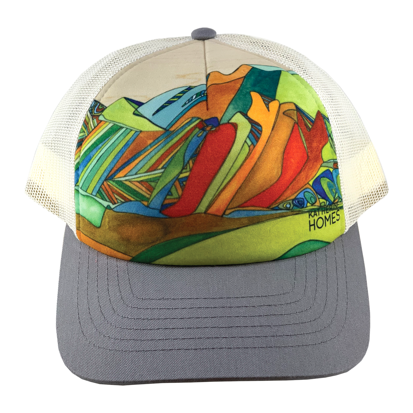 Boulder Flatirons | Trucker Hat | Grey | Natural