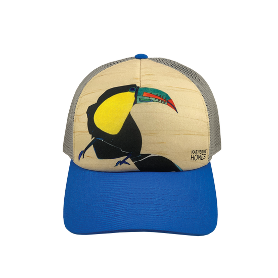 Toucan | Small Foam Trucker Hat | Blue and Grey